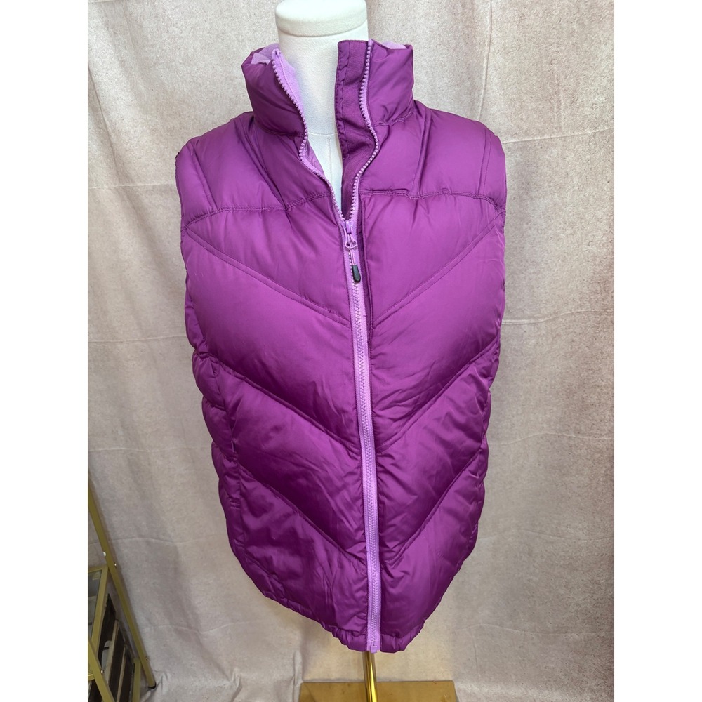 Cabela's Goose Down Puffer Vest Purple 650 Fill Power Quilted Women's Medium
